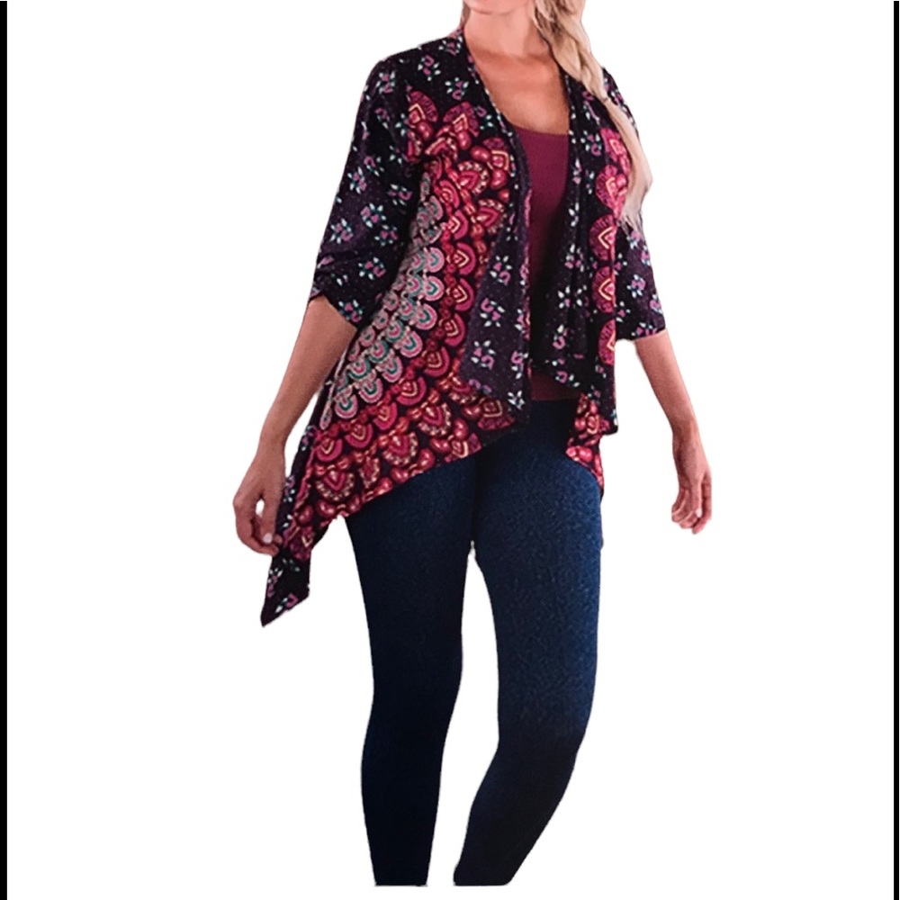 NWT.     S/M.  Sacred Threads Cardigan.   220162.  CL/GR12